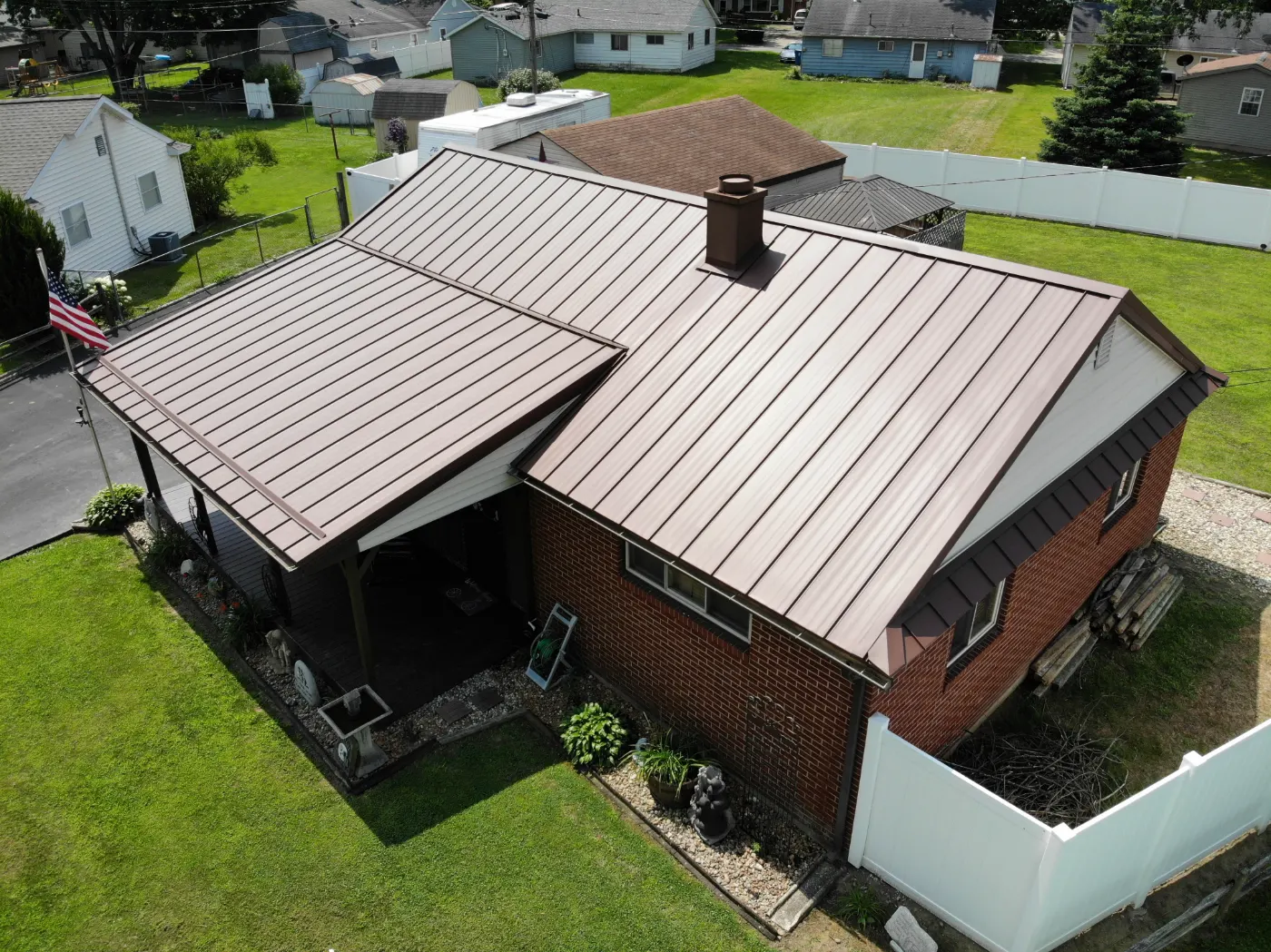 Standing seam panel installation in St. Paul